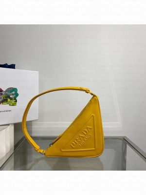 Prada Padded nappa leather handbag 1BE003 yellow