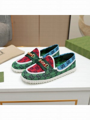 GUCCI GG multicolor Loafer Green 2021 Collection