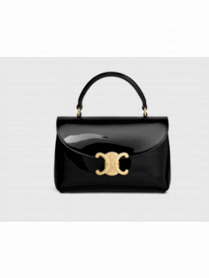 CELINE TEEN NINO BAG IN PATENT CALFSKIN 118113 black