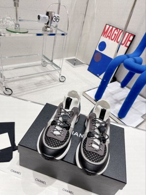 Chanel G39488 Suede Calfskin, Mesh & Fabric Sneakers 012