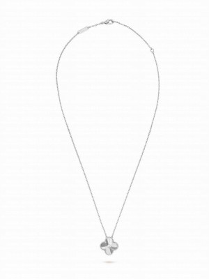 Van Cleef & Arpels Women's Vintage Alhambra Pendant Silver