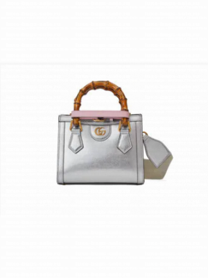 Gucci Diana mini tote bag 702732 Silver