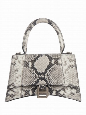 Balenciaga Hourglass Small Top Handle Bag Gray