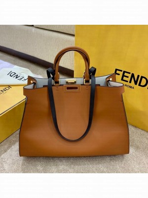 Fendi Large Peekaboo X-Tote Bag Brown 2021 Collection
