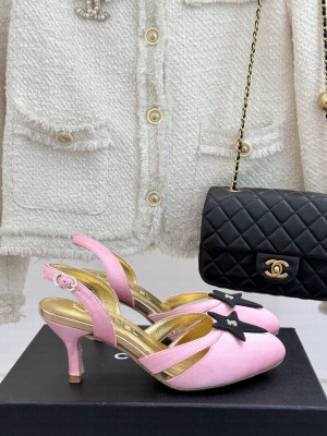 Chanel Silk With Star sandals Pink 2025