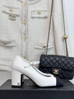 Chanel Women's Mary Jane 7cm Pump 2023 White