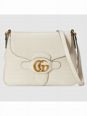 Gucci Small messenger bag with Double G 648934 white