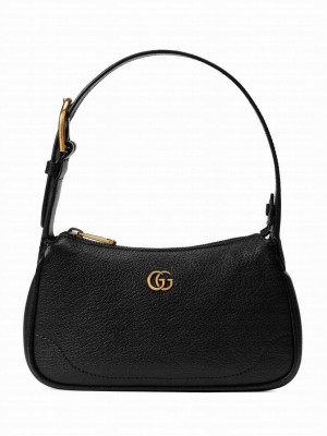 Gucci Aphrodite Shoulder Bag With Double G 739076 Black