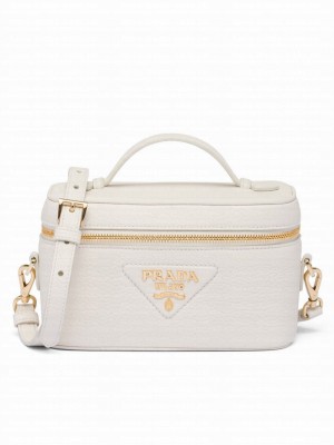 Prada Leather Mini-bag 1BH202 White