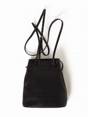 Miumiu Nappa Leather Mini-bag 5NF460 Black
