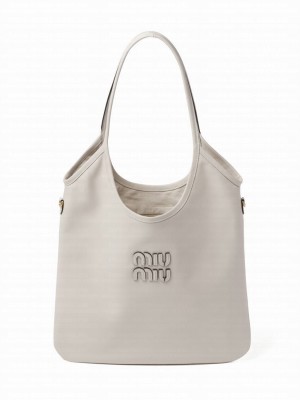 Miumiu IVY Leather Bag 5BG231 Cream