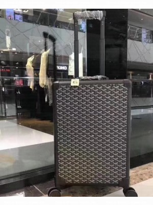 Goyard Trolley Travel Luggage Bag Black