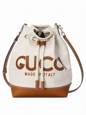Gucci Small Shoulder Bag With Gucci Print 772856 Coffee