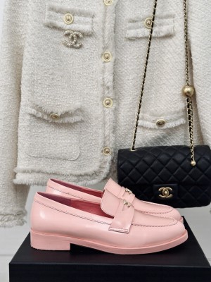 Chanel Calfskin Loafers Pink
