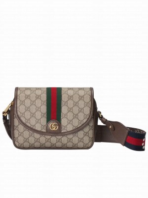 Gucci Ophidia Mini GG Shoulder Bag 722117 Dark Coffee