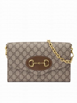 Gucci Horsebit 1955 Small Bag 677286 Coffee