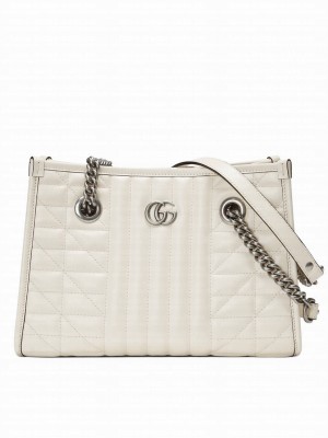 Gucci GG Marmont Small Tote Bag 681483 Cream