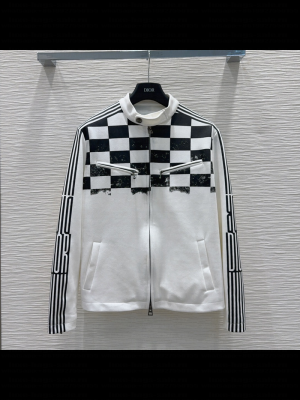 Dior Check Jacket and Skirt Set White 2025