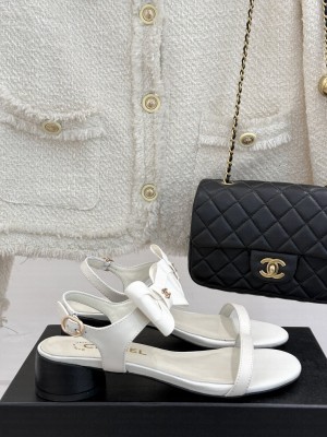 Chanel Sandals Lambskin white G46193 2025