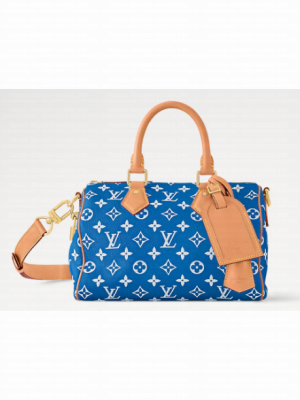 Louis Vuitton NEW Speedy P9 Bandouliere 25 M11561 Blue