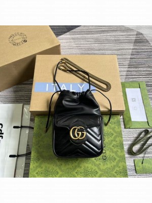 GUCCI GG MARMONT MINI SHOULDER BAG 746433 black