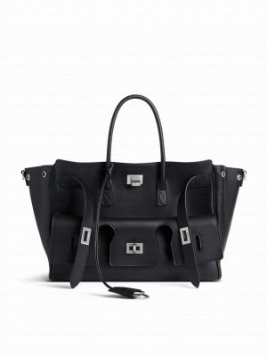 Balenciaga Bel Air Small Carry All Bag Black