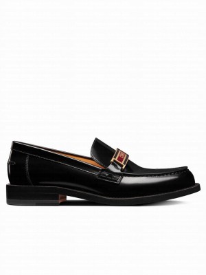 Christian Dior Women's Code Loafer Black