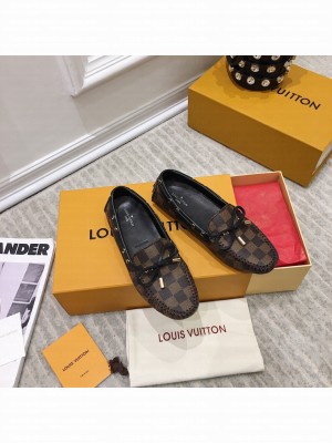 LOUIS VUITTON 1A3V37 GLORIA FLAT LOAFER Patent Damier canvas 2021 Collcetion