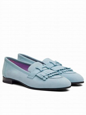Hermes Women's Royal Loafer Light Blue