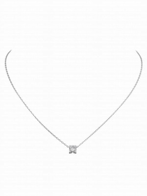 Cartier Women's C De Cartier Necklace Silver