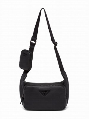 Prada Leather Shoulder Bag Black