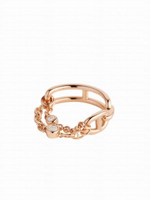 Hermes Women's Chaine D'ancre Chaos Ring, Small Model Red