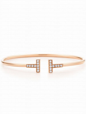 Tiffany T Wire Bracelet Red