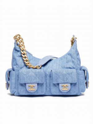 Chanel Large Hobo Bag AS5339 Blue