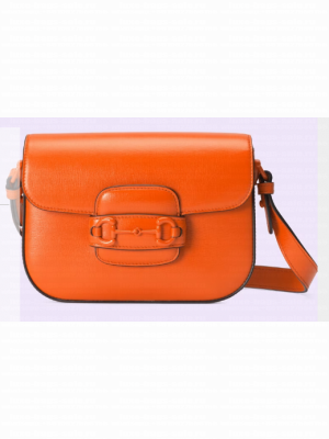 Gucci Horsebit 1955 small shoulder bag 726226 Orange