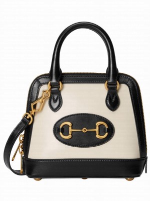 Gucci Horsebit 1955 Mini Top Handle Bag 640716 Cream