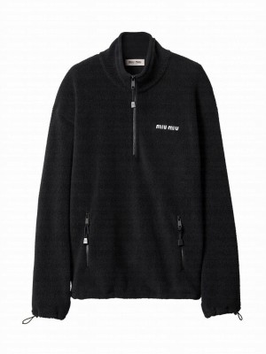 Miumiu Women's Fleece Sweatshirt Black