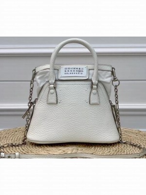 Maison Margiela 5AC 2-pockets Top Handle Bag White