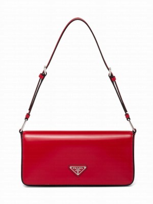 Prada Brushed Leather Prada Femme Bag 1BD323 Red