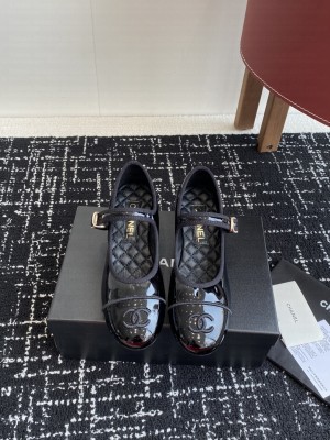 Chanel Patent Leather Mary Janes 5cm Pumps Black 2025 G46379 