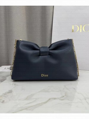 Christian Dior Mini Dior Bow Handbag Dark Blue