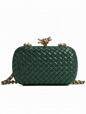 Bottega Veneta Knot With Chain 776662 Green