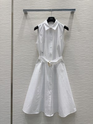 Dior Sleeveless Dress White 2025