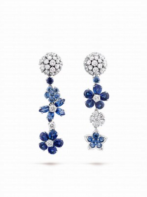 Van Cleef & Arpels Folie des Pres Earrings Blue