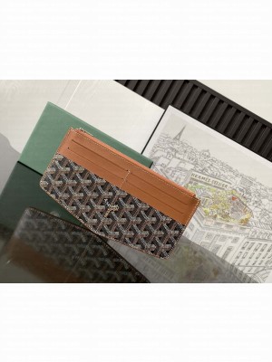 Goyard Insert Louise Wallet Black & Tan