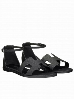 Hermes Women's Santorini Sandal Black