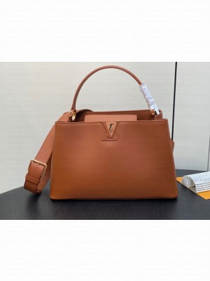 Louis Vuitton Capucines GM Souple M24607 gold brown