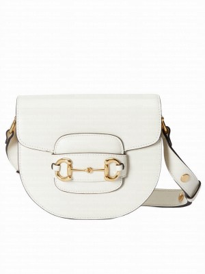 Gucci Horsebit 1955 Mini Rounded Bag 760191 Cream