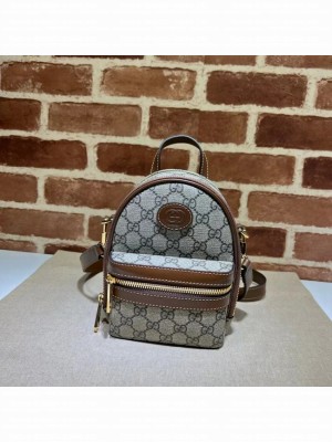 Gucci GG EMBLEM MINI BACKPACK 725654 brown