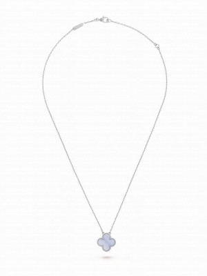 Van Cleef & Arpels Women's Vintage Alhambra Pendant Blue